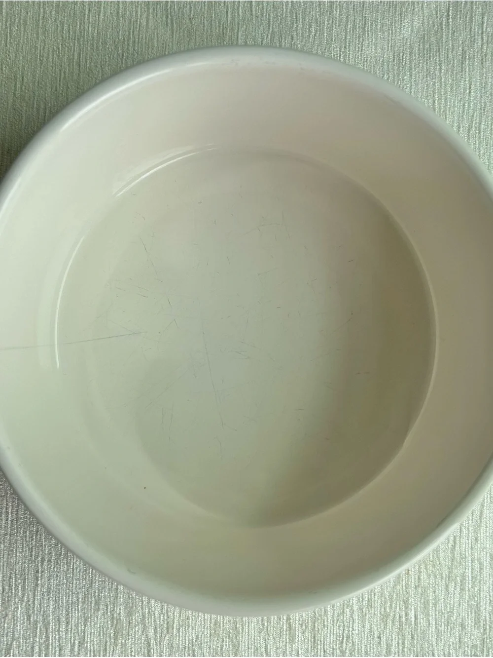 RAE DUNN white ceramic good dog food bowl